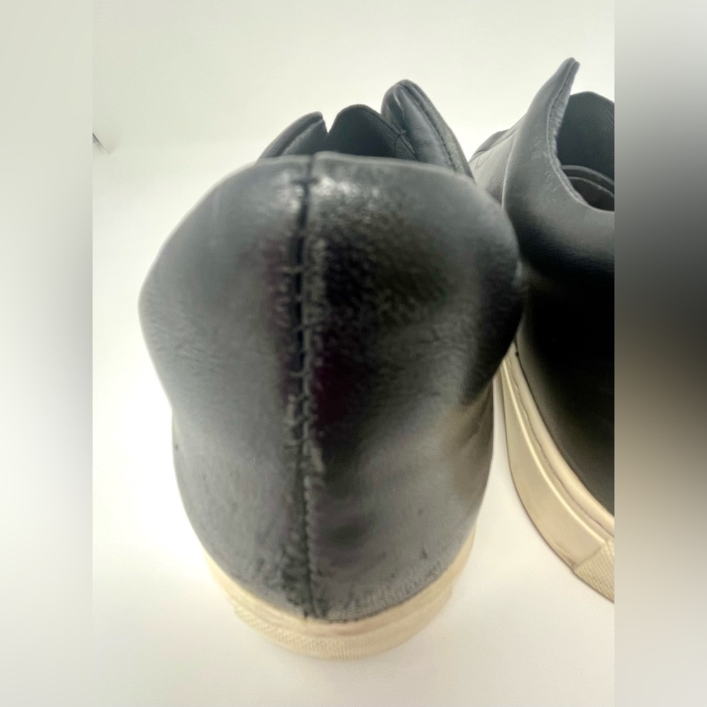 HALOGEN Women’s Black Leather Athleisure Slip-On Sneakers Size 8.5 - Picture 7 of 16